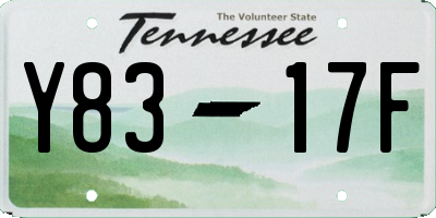 TN license plate Y8317F