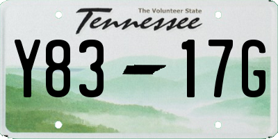 TN license plate Y8317G