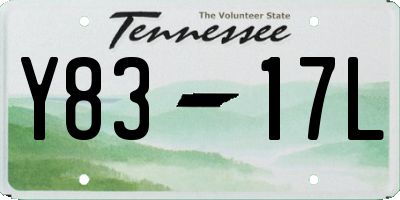 TN license plate Y8317L