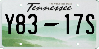 TN license plate Y8317S