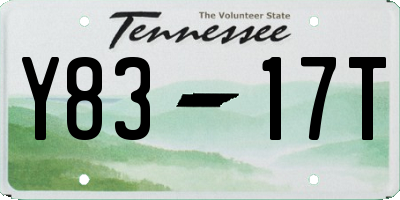 TN license plate Y8317T