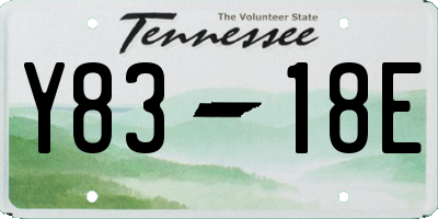 TN license plate Y8318E