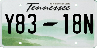 TN license plate Y8318N
