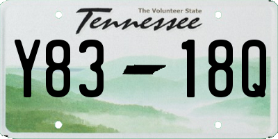 TN license plate Y8318Q