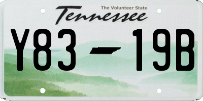 TN license plate Y8319B