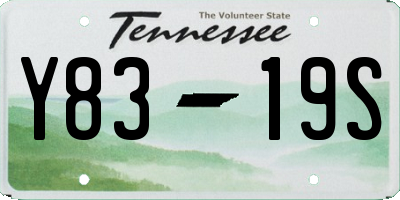 TN license plate Y8319S
