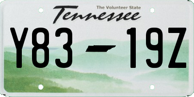 TN license plate Y8319Z