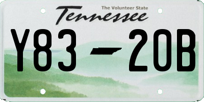 TN license plate Y8320B