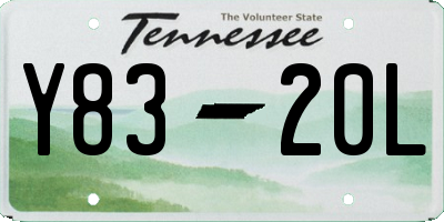 TN license plate Y8320L