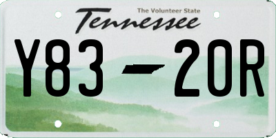 TN license plate Y8320R