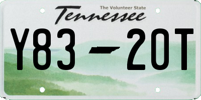 TN license plate Y8320T