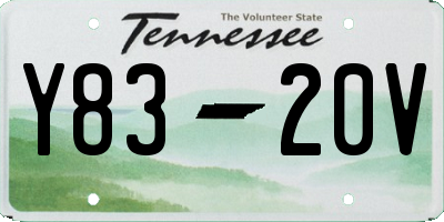 TN license plate Y8320V