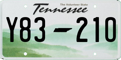 TN license plate Y8321O