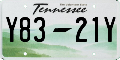 TN license plate Y8321Y