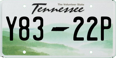 TN license plate Y8322P