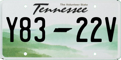 TN license plate Y8322V