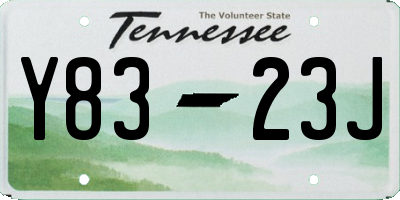 TN license plate Y8323J