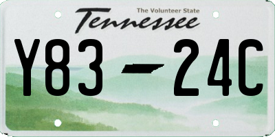 TN license plate Y8324C