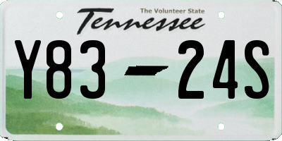TN license plate Y8324S