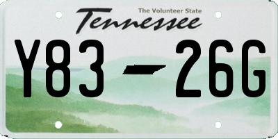 TN license plate Y8326G
