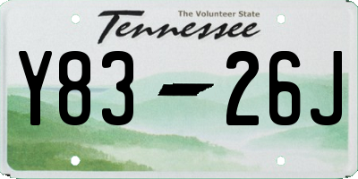 TN license plate Y8326J