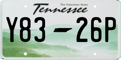 TN license plate Y8326P