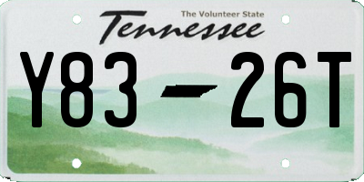 TN license plate Y8326T