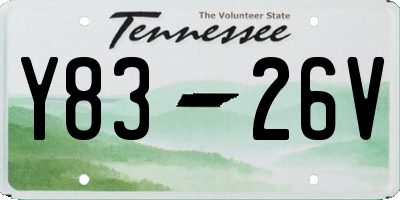 TN license plate Y8326V