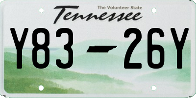 TN license plate Y8326Y