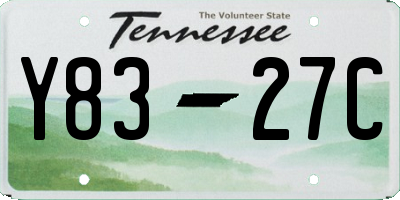 TN license plate Y8327C