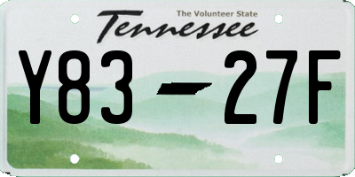 TN license plate Y8327F