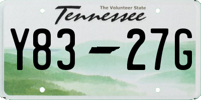 TN license plate Y8327G