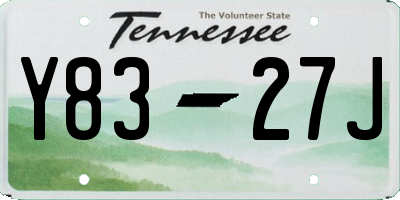 TN license plate Y8327J