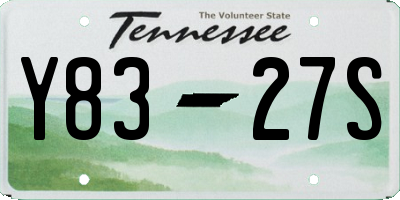 TN license plate Y8327S