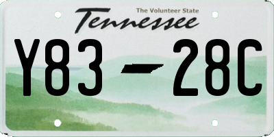 TN license plate Y8328C