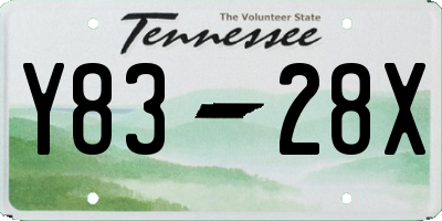 TN license plate Y8328X