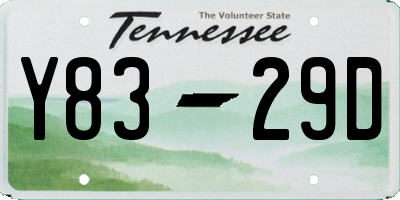 TN license plate Y8329D
