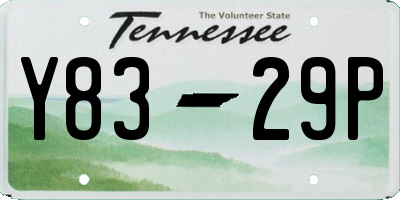 TN license plate Y8329P
