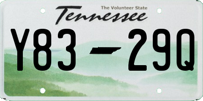 TN license plate Y8329Q