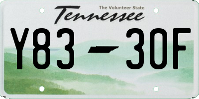 TN license plate Y8330F
