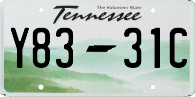TN license plate Y8331C