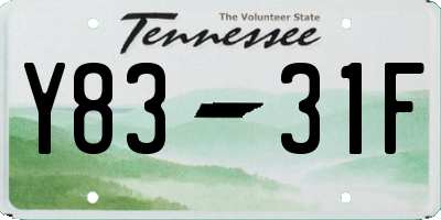 TN license plate Y8331F