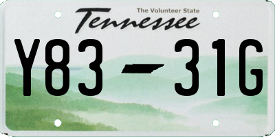 TN license plate Y8331G