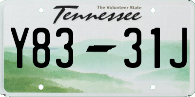 TN license plate Y8331J