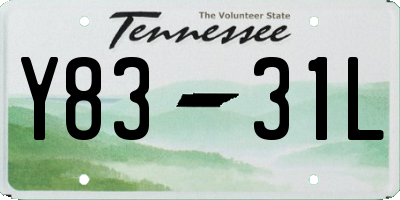 TN license plate Y8331L