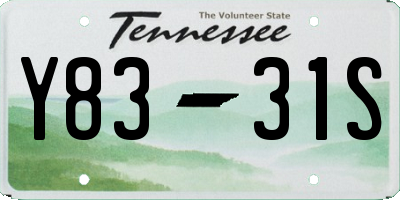 TN license plate Y8331S
