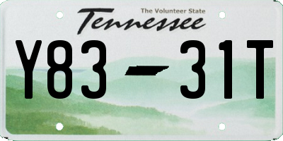 TN license plate Y8331T