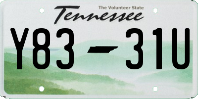 TN license plate Y8331U