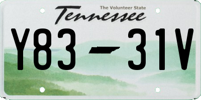 TN license plate Y8331V