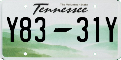 TN license plate Y8331Y